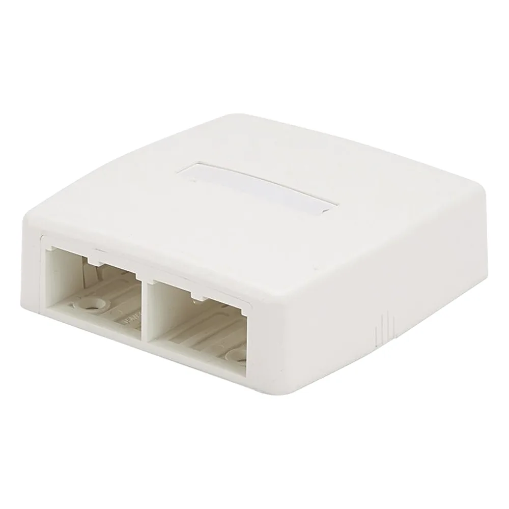 Caja de Montaje en Superficie, Para 4 Módulos Mini-Com, Color Blanco