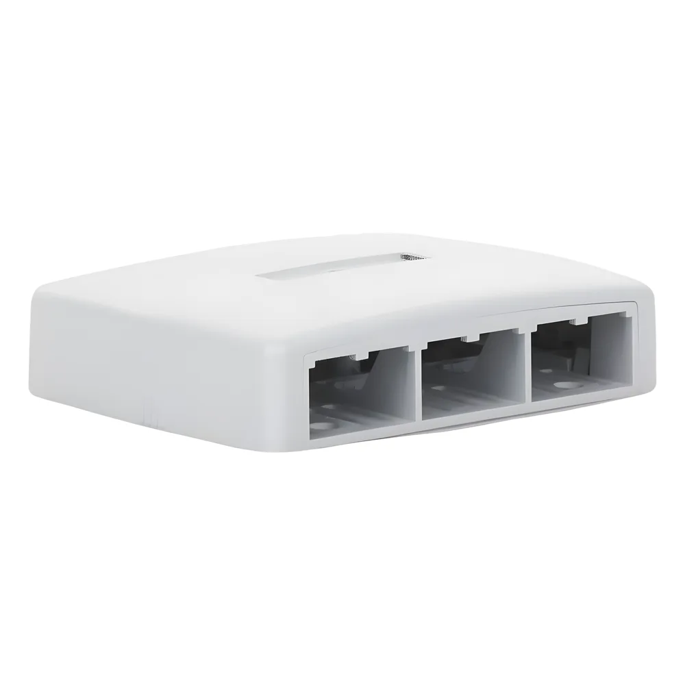 Caja de Montaje en Superficie, Para 6 Módulos Mini-Com, Color Blanco – vista 4