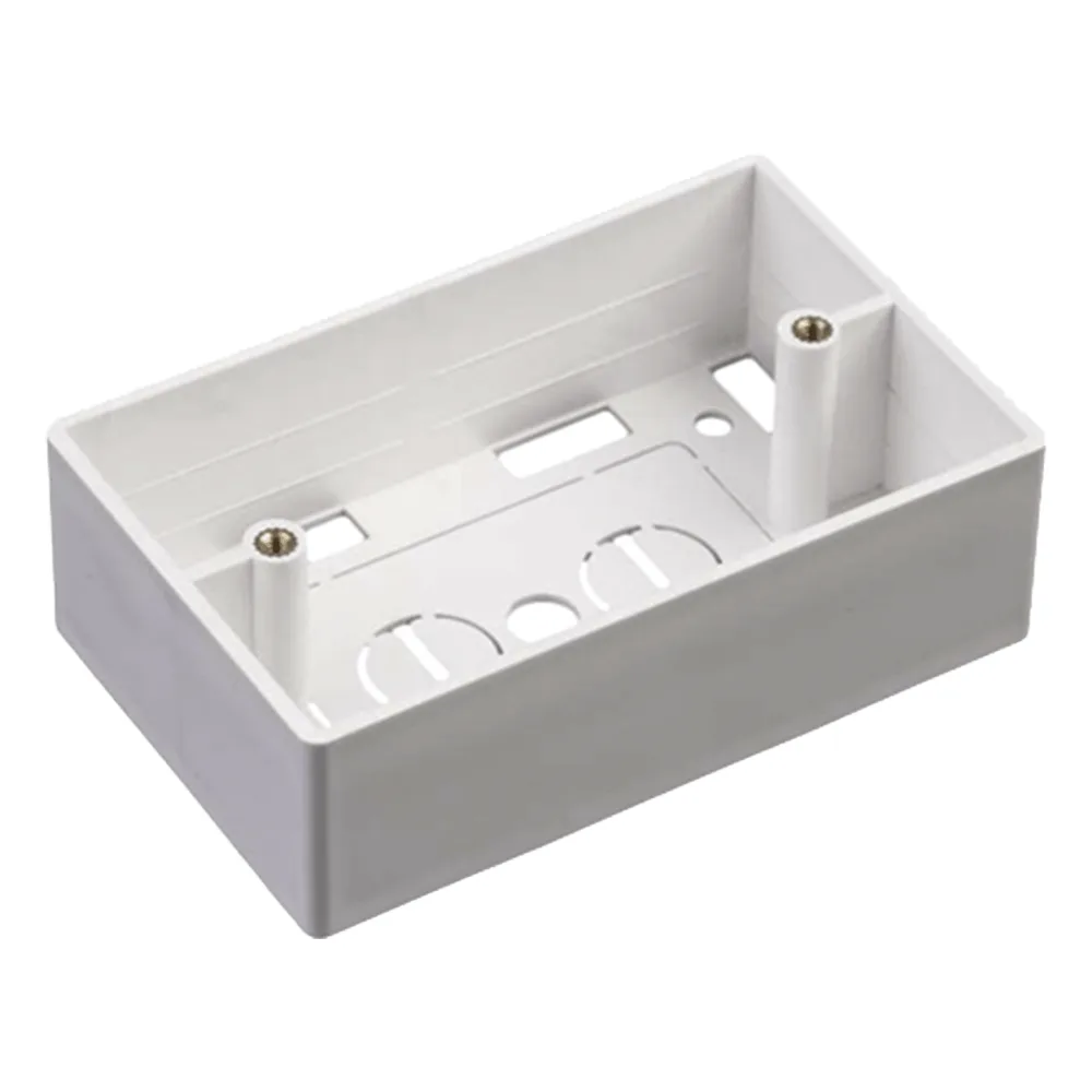 Caja de Pared Universal, Color blanco, Para montaje con Placas de Pared