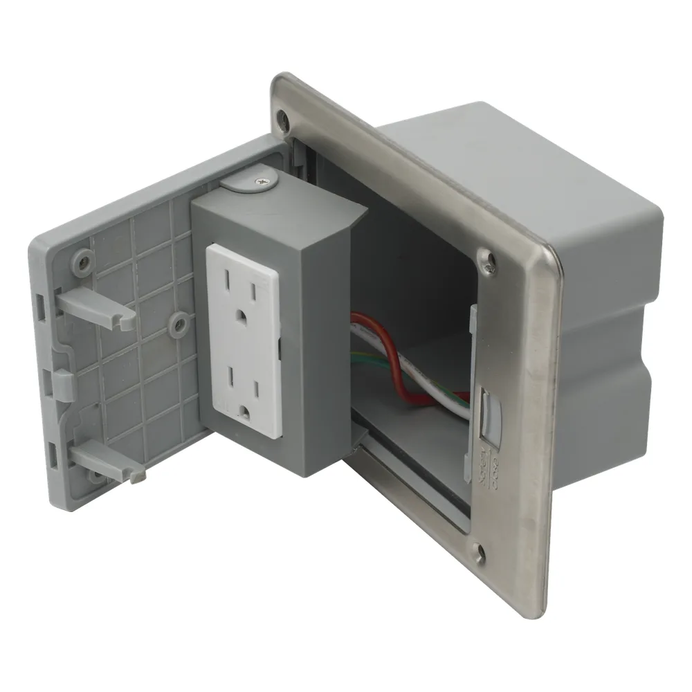 Caja de Piso con Contacto Eléctrico (Duplex), Resistente al Agua, IP66 (Con Tapa Cerrada) (11000-53201) – vista 3