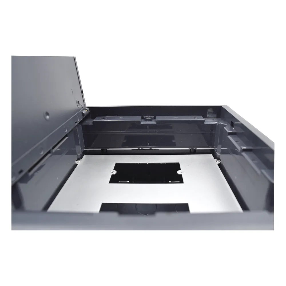 Caja de Piso para Dos Módulos Universales (Socket M2), para Alimentación Eléctrica y Redes de Datos (11000-33401) No Incluye Faceplates – vista 3