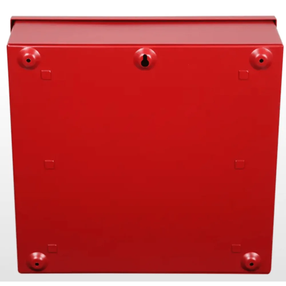 Caja Metálica Roja Serie | Documentos De Registro Del Sistema | Con Cerradura De Botón | 12x12x4 – vista 3