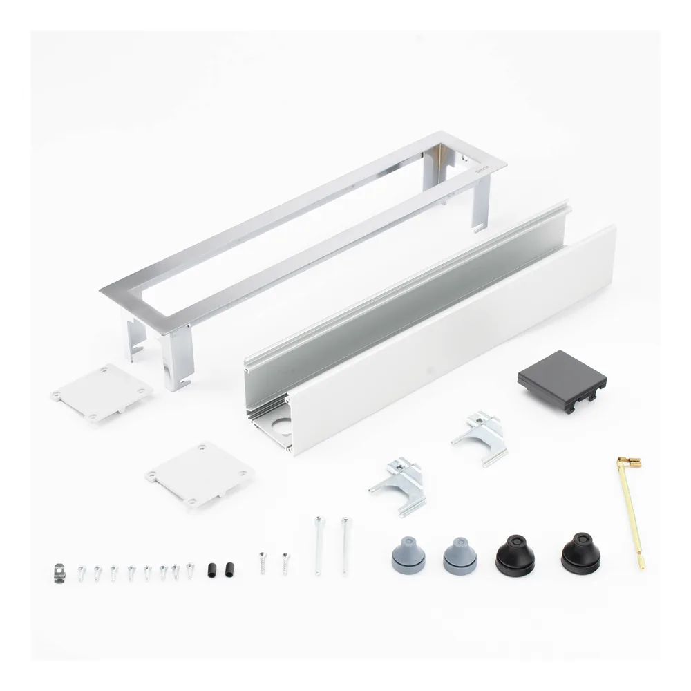 Caja Para Instalación en Escritorio para Voz, Datos o Contactos Eléctricos / Capacidad para 4 Módulos / Salida de Cables Posterior / Los Módulos se Adquieren Aparte / (KFC134/14CY) – vista 3