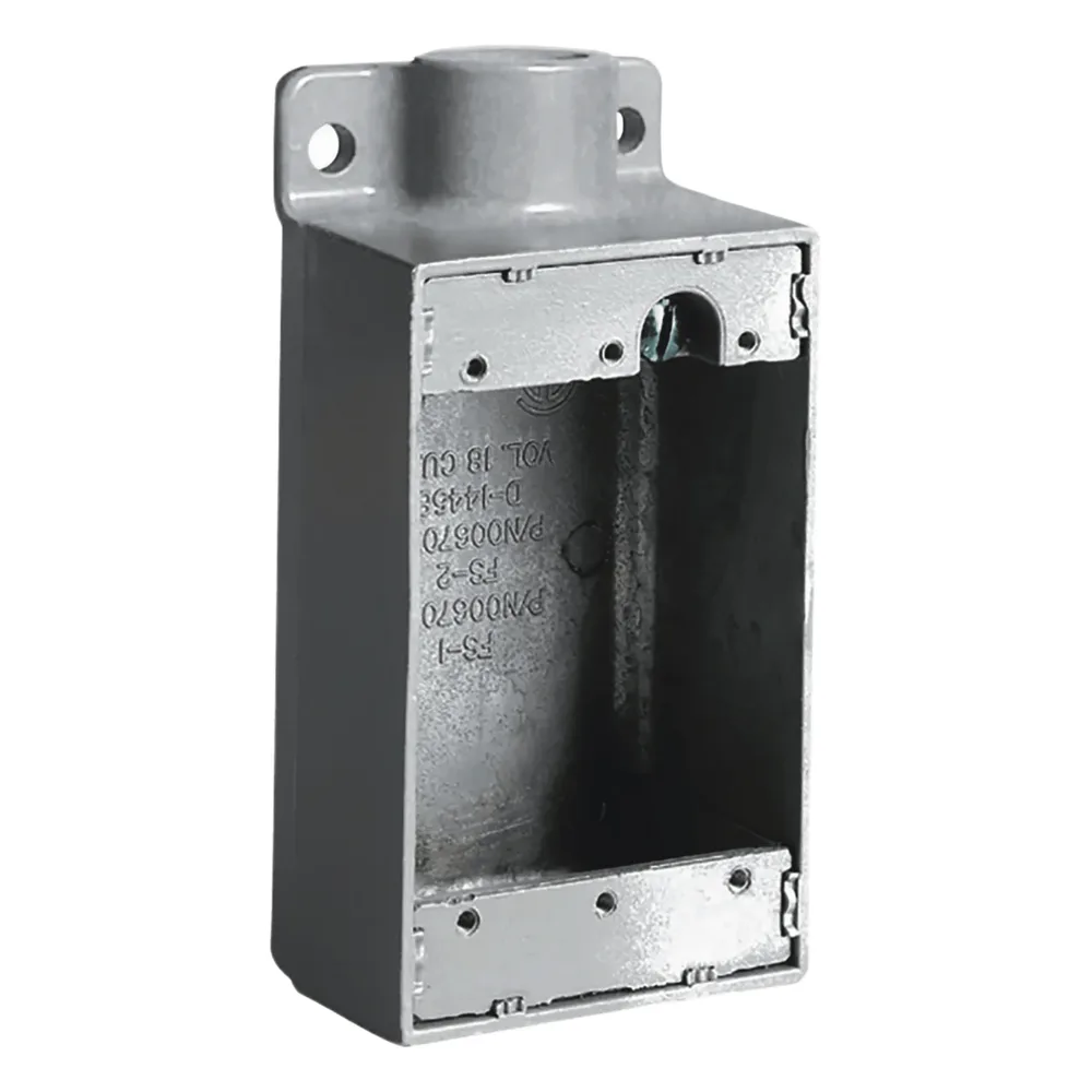 Caja Rectangular Tipo FS de Aluminio libre de Cobre de  3/4".