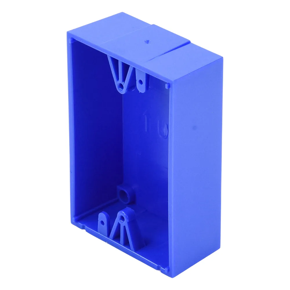 Caja trasera de montaje color azul para estaciones de parada STOPPER – vista 2