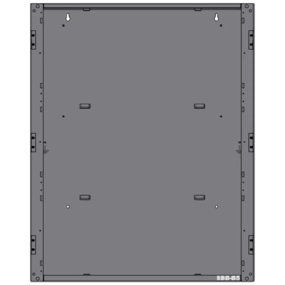 Caja trasera para gabinete de dos niveles de paneles de detección de incendio, serie CAB-5 de NOTIFIER