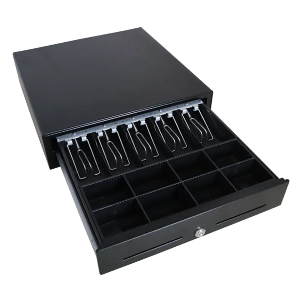 Cajón para Efectivo / Serie MK / Apertura Manual Push Open / Sin Electricidad / Insertos Ajustables Billetes y Monedas / Cubierta de Acero / 410 mm – vista 4