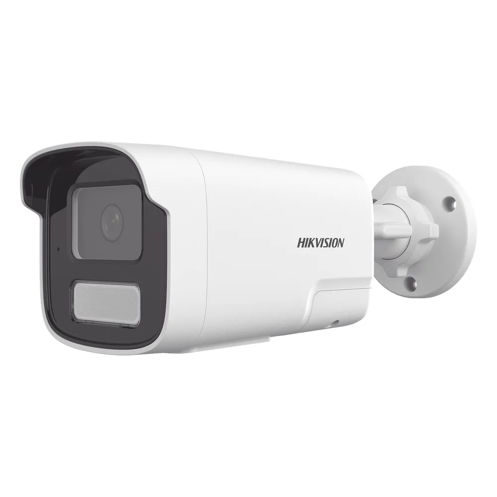 Cámara IP Bala 4 Megapixel (2560×1440) / Smart Hybrid Light IR+White Light 50 m (164 ft) / Detección Humana y Vehicular / Audio Bidireccional Integrado / WDR 120 dB / IP67 / PoE / H.265+ / Slot microSD 512 GB