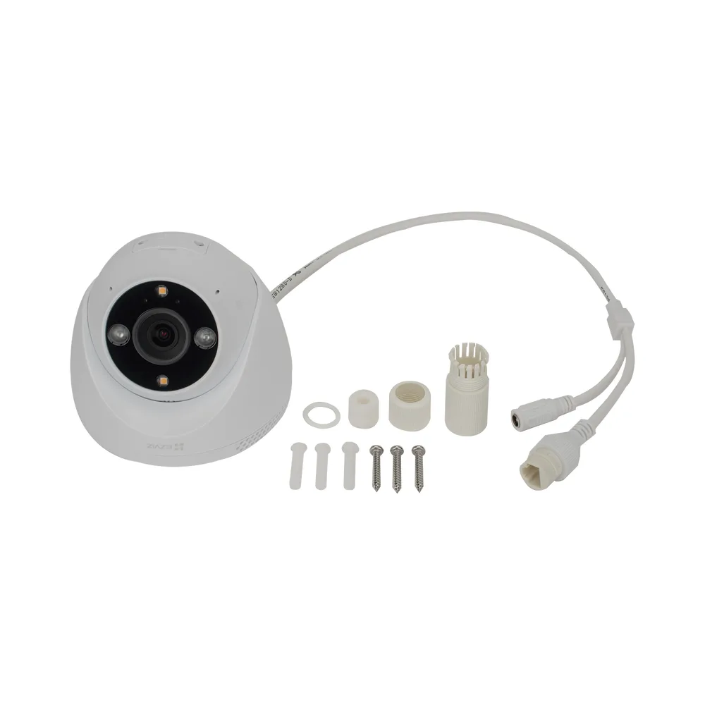 Cámara IP Domo PoE / Resolución 2K  3 Megapixel / Visión Nocturna a Color 30 m / Lente 2.8 mm 106° / Detección IA Humano/Vehículo / Audio Bidireccional / Defensa Activa con Luz y Sirena / IP67 – vista 6