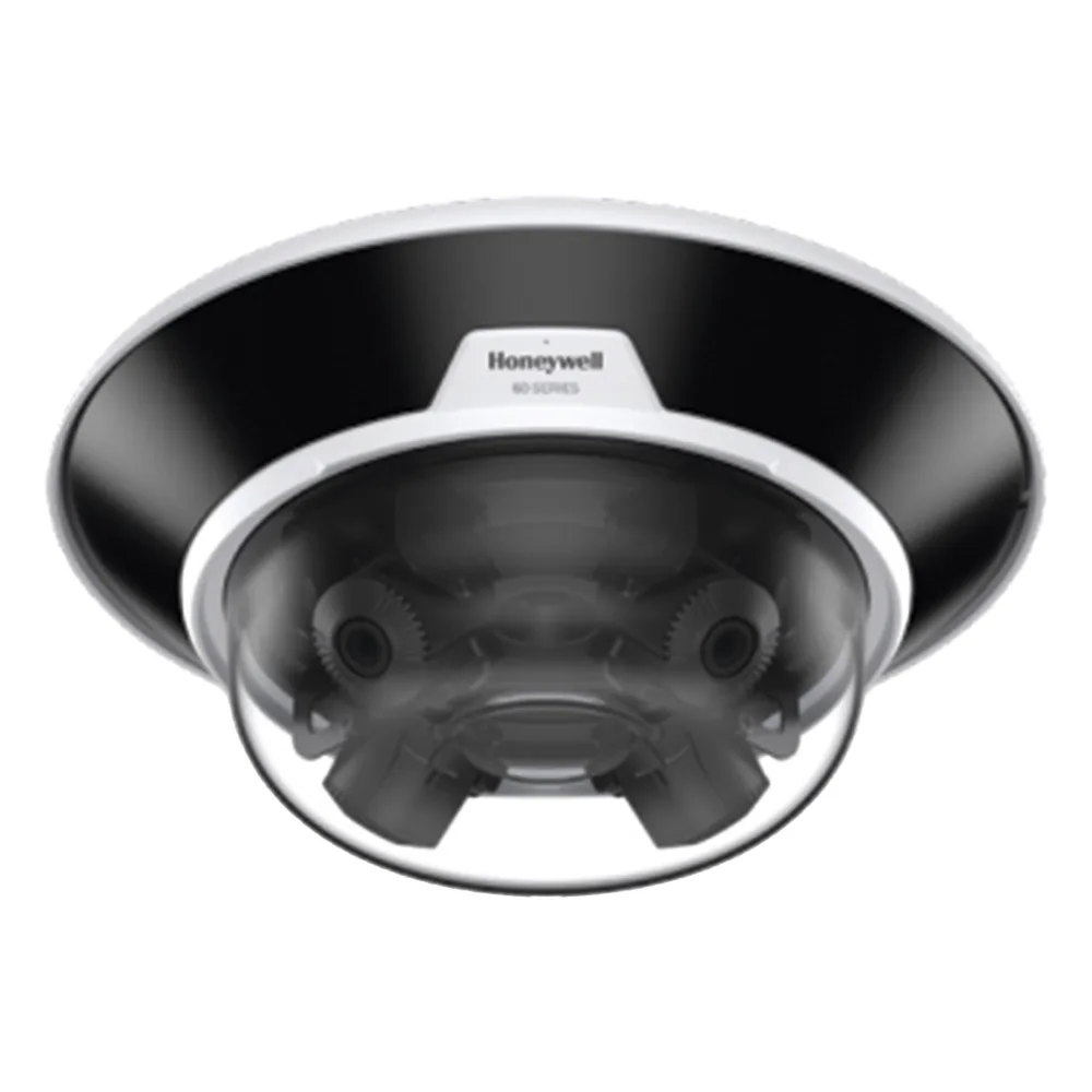 Cámara IP multisensor de 20 MP (4 lentes de 5 MP motorizados 3.7-7.7 mm) para exterior, IP66, IK10, con IR de 30 m