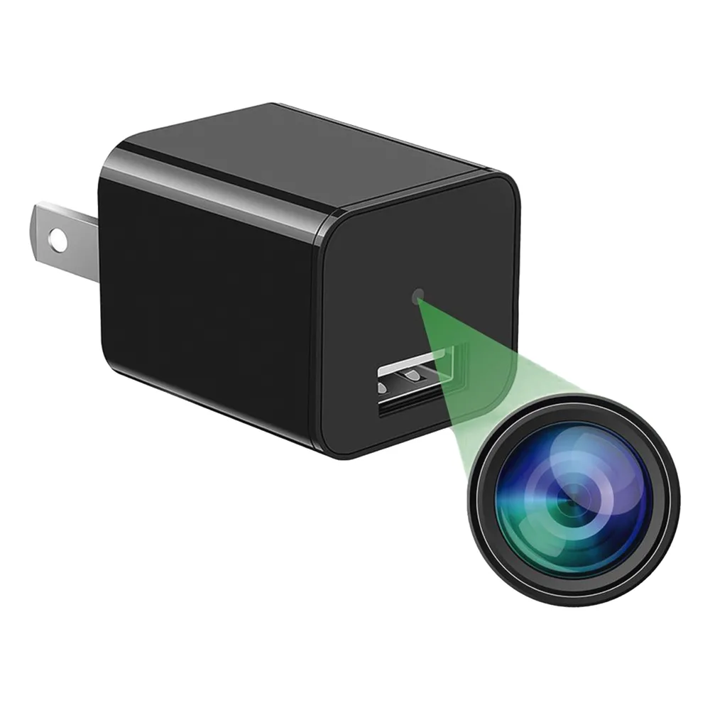 Cámara Oculta en Cargador de Pared (Spyce Camera) / Memoria de 8GB / Resolución 2 Megapixel (1080P) / Grabación Continua o por Movimiento