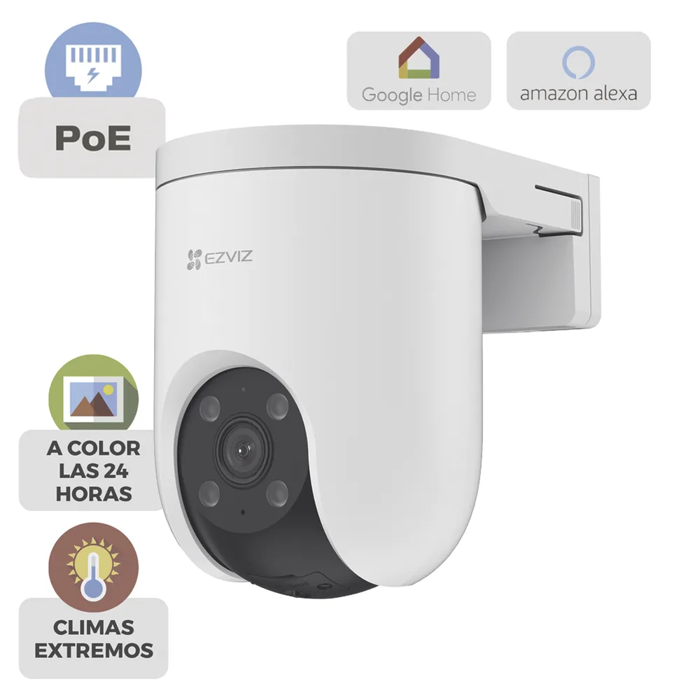Cámara PT PoE Estandar Af / 3 Megapixel  / Movimiento Panorámico de 360° / Preset / Seguimiento Inteligente / Detección Humana / Audio de Dos Vías