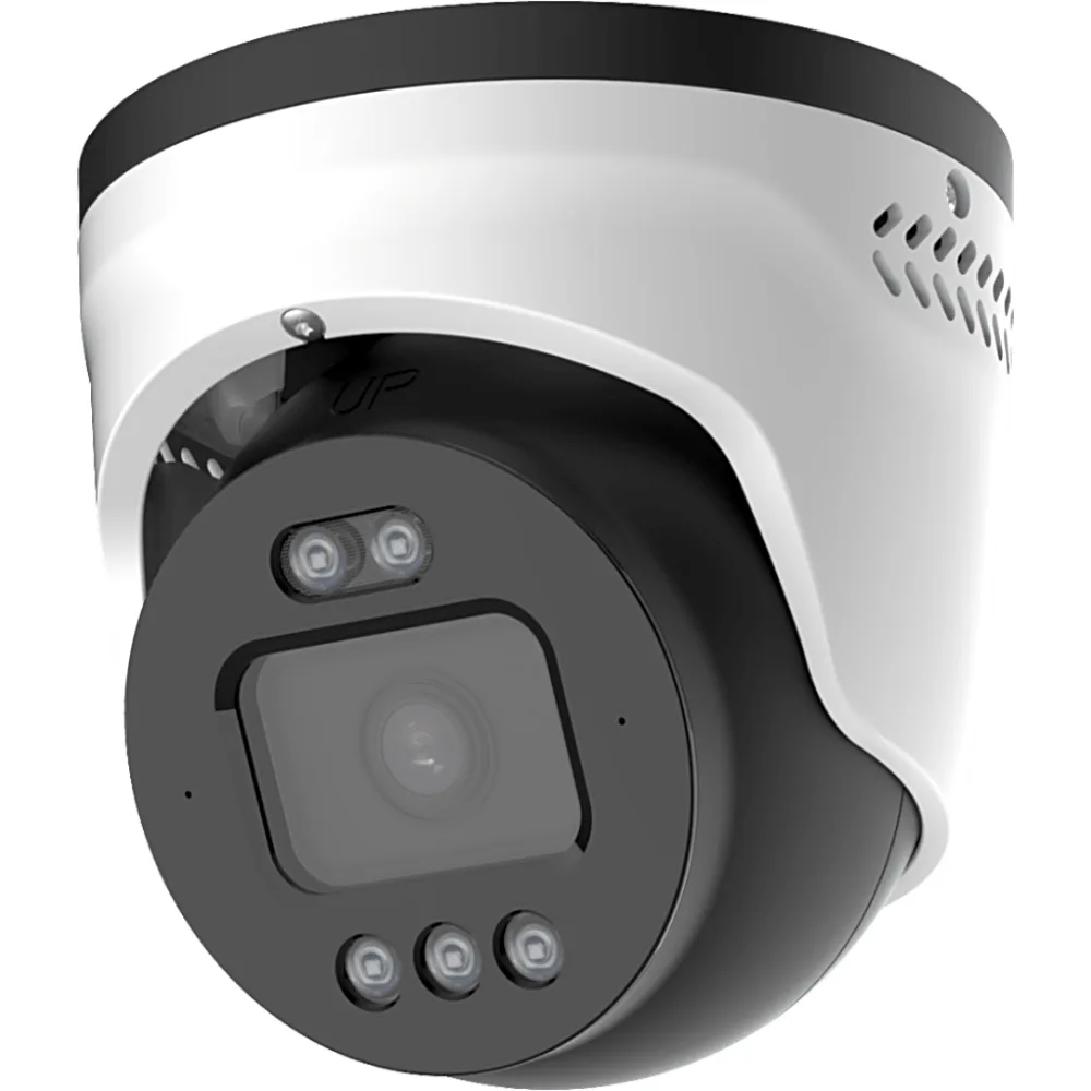 Cámara Turret AI TrueColor 5MP / Milesight / NDAA / Smart Hybrid Light / Red & Blue Flashing Lights / Two-Way Audio / VCA 2.0 / IP67 IK10 / PoE – vista 3