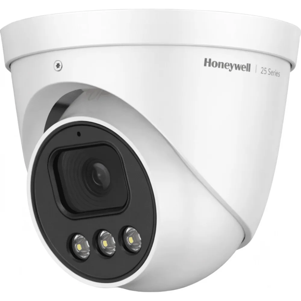 Cámara Turret IP / 4 MP / Lente Fijo 2.8 mm / Color 24/7 Dual-Light 30 m / WDR 90 dB / IP66 IK10 / PoE / NDAA