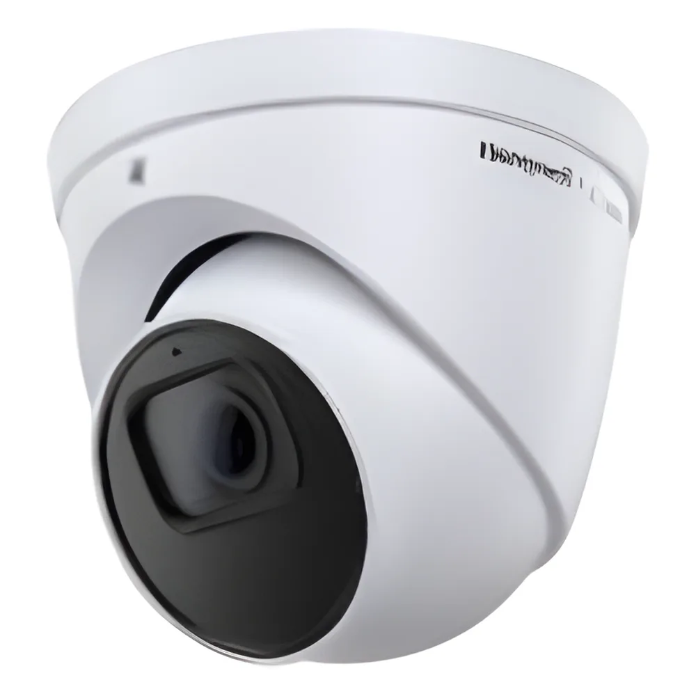 Cámara Turret IP / 5 MP / Lente Fijo 2.8 mm / WDR 120 dB / IR 40 m / IP66 IP67 IK10 / PoE / NDAA