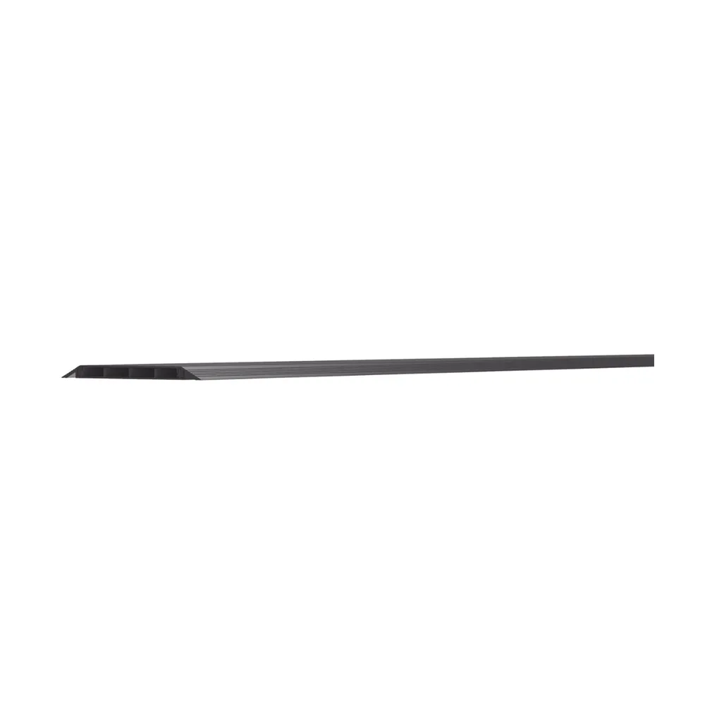 Canaleta de Piso de 4 Vías, Material PVC Rígido, 6 ft de largo, 176 mm de Ancho, Color Negro – vista 3
