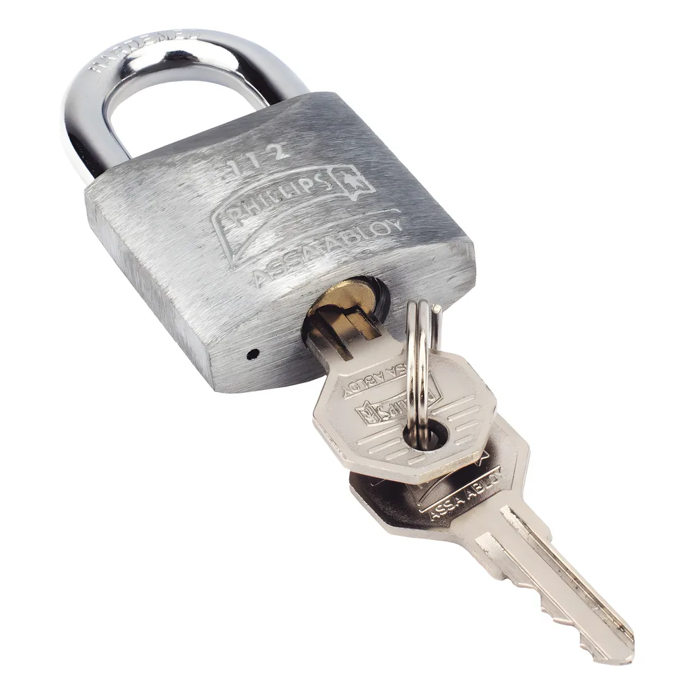 Candado Metálico de Gancho Corto / Llave PH-32 para 4 pernos de combinación / Cuenta con barreno para salida de agua. – vista 4