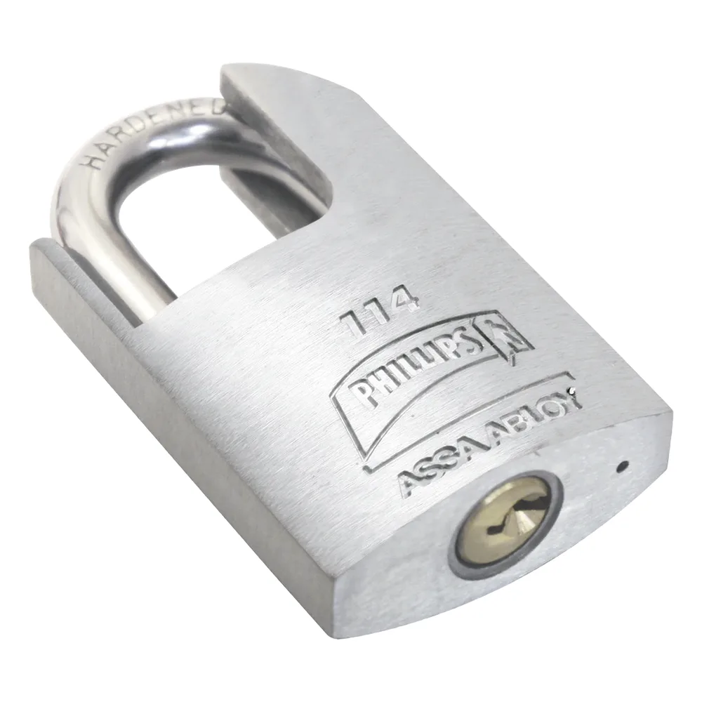 Candado Metálico Robusto para Puertas / Llave PH-52 para 5 pernos de combinación / Diseño Anti-palanca con Gancho Protegido.