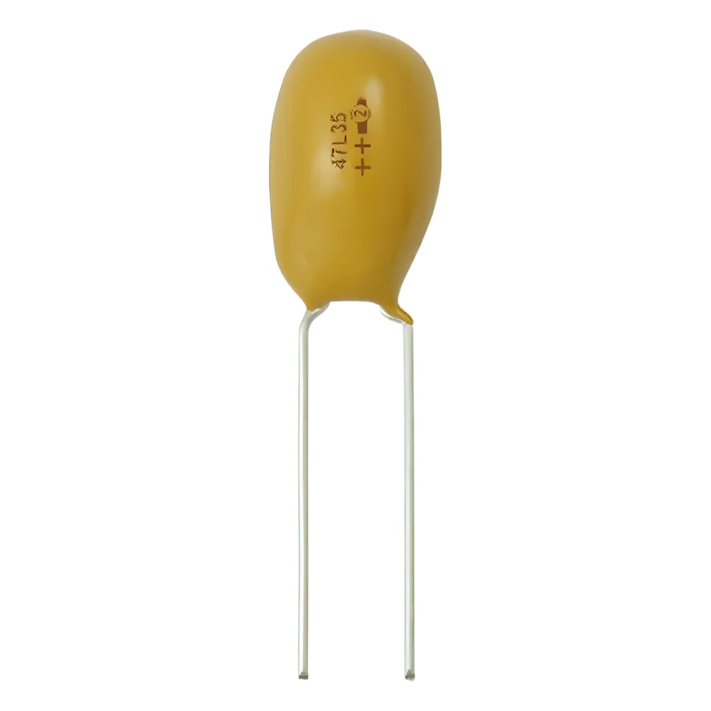 Capacitor de Tantalio de 2200nF , Emplomado sólido de 25 Vcc