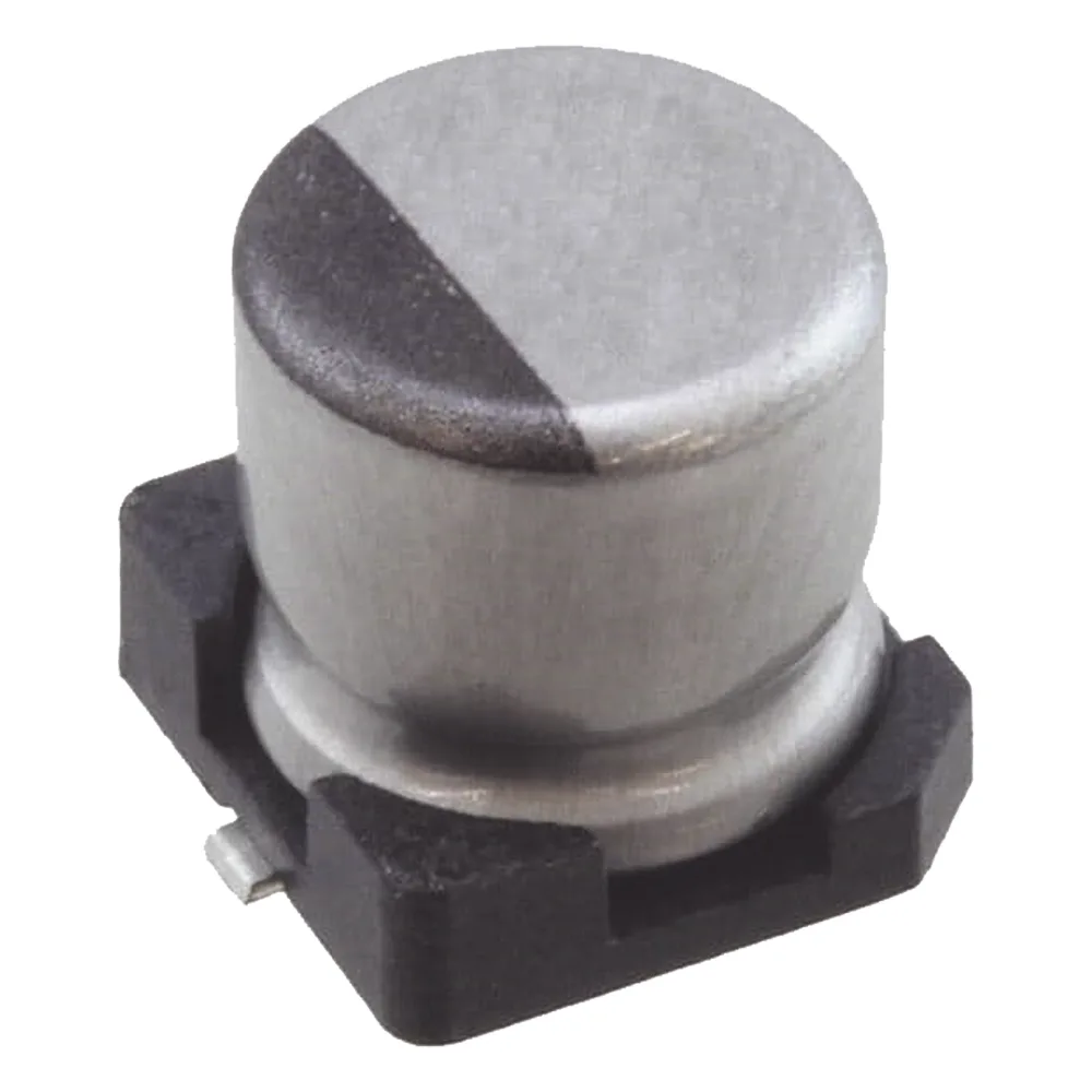 Capacitor Electrolítico de Aluminio de 1uF, 50V, 20% tipo SMD.