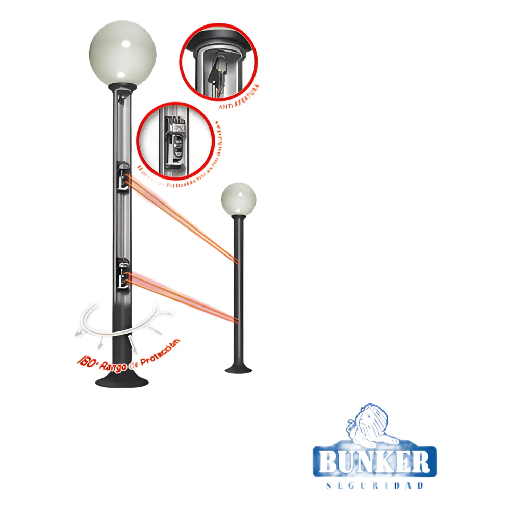 Carcasa Ultra Resistente y Elegante Tipo Farola Ideal para Sensores Fotoeléctricos/ Requiere PCGLOBE (No Incluido).