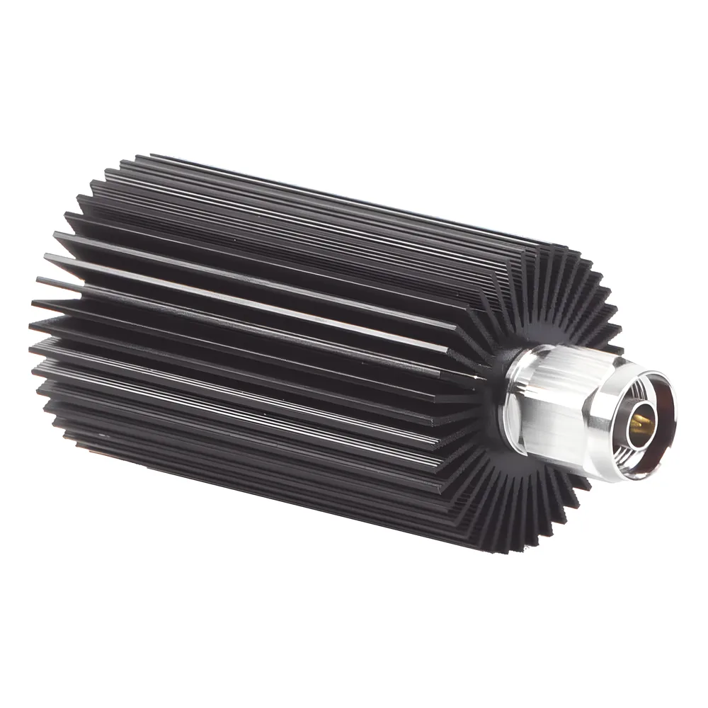 Carga Terminal de 50 Ohm, 0-960 MHz, Perdida por Retorno de 25 dB, 30 Watt, Conector N Macho para Circuladores dB Spectra.