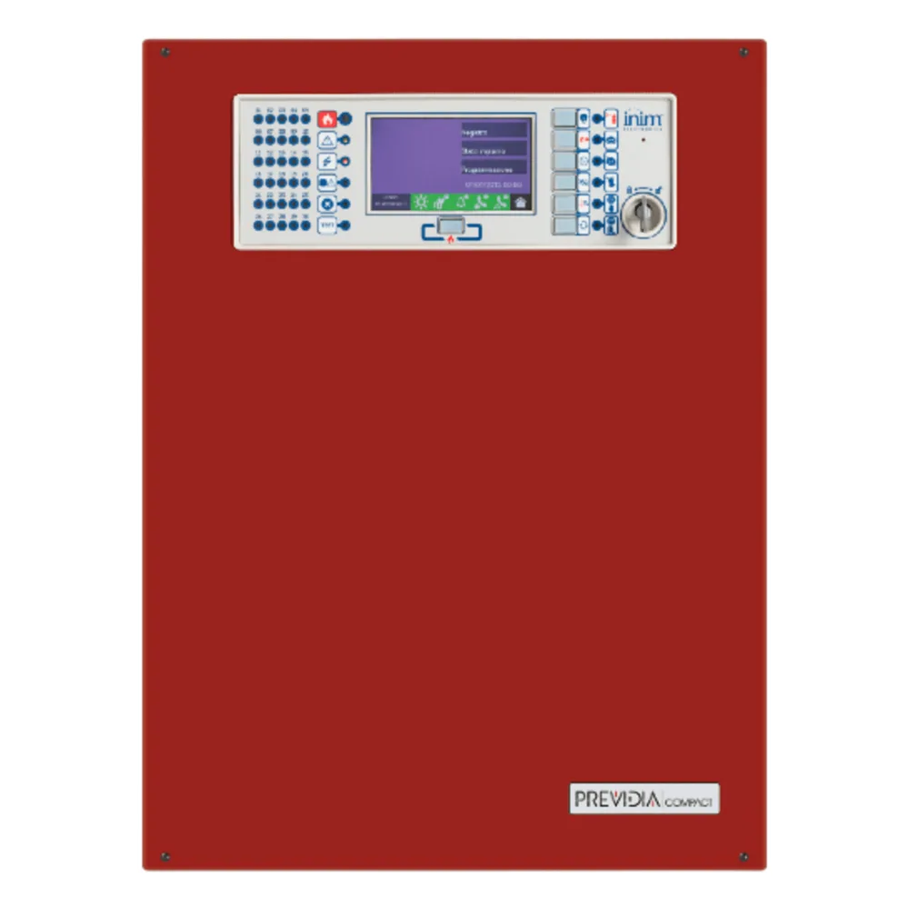 Central de Detección de Incendio Previdia Compact | Sistema Analógico Direccionable | 2 Lazos Hasta 480 puntos en cualquier combinación | Gestión cloud integrada | Certificaciones EN54-2/4/21 | UL