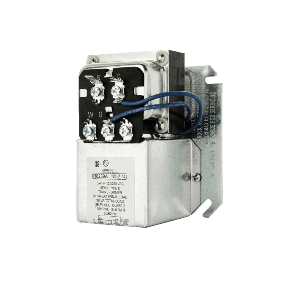 Centro de ventilador con transformador de 38 VA para sistemas de calefacción y refrigeración, conmutación SPDT, montaje en caja de 4 pulgadas