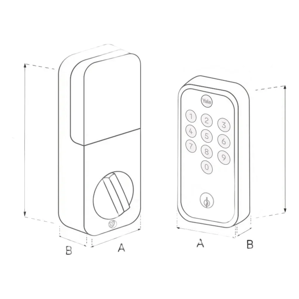 CERRADURA DIGITAL YED 210 / ACCESO POR CÓDIGO Y LLAVE / AUTOBLOQUEO AUTOMÁTICO / INSTALACIÓN FÁCIL / 20 CÓDIGOS / PROTECCIÓN IPX5 / FUNCIONA CON 4 PILAS AA / MODO SILENCIOSO – vista 3