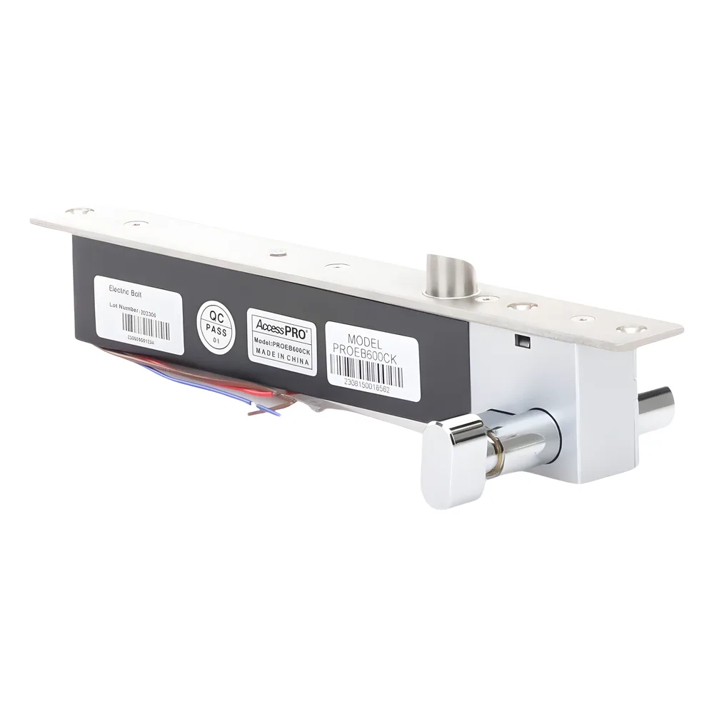 Cerradura Eléctrica de Perno deslizable, Cerrada en Caso de Falla (Fail Secure), Apertura con Llave en Caso de Emergencia – vista 4