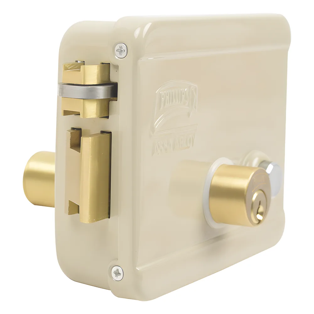 Cerradura Eléctrica / Incluye Llave /Con Botón integrado / Izquierda / Exterior – vista 2