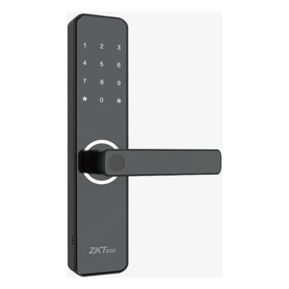 Cerradura Inteligente / Huella Digital y Wi-Fi / Mortise Europeo DIN / 300 Usuarios / App ZSmart / Carga Emergencia Micro-USB – vista 2