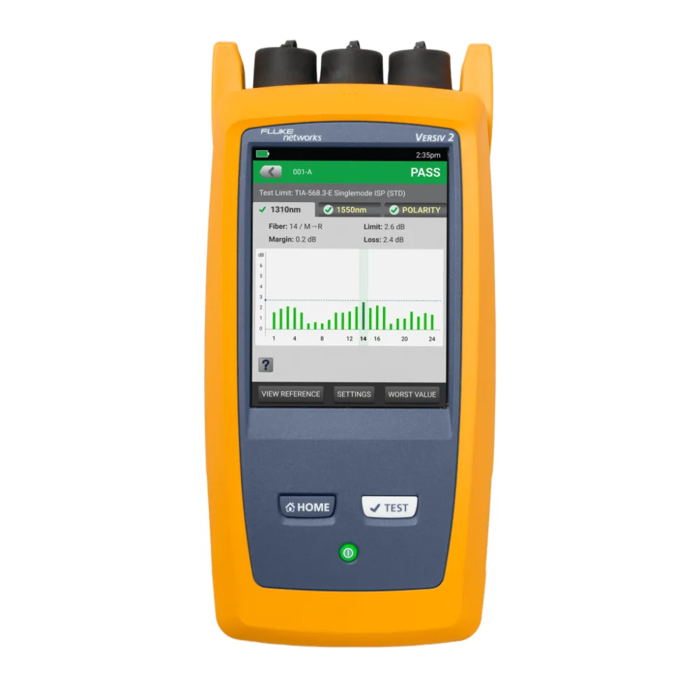 Certificador de Fibra Óptica MPO MMC Pinned/Unpinned CertiFiber Max  / Test Set de Pérdida Óptica / 24 Fibras en 1 Segundo  / Sistema Versiv / LinkWare Live / Doble Inspección – vista 2