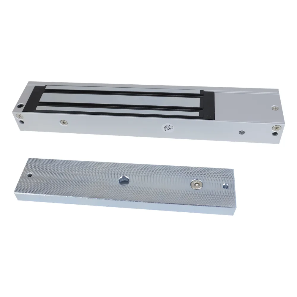 Chapa Magnética de 600 Lbs (272 Kg) / Montaje en Puerta Normal / Certificado CE / Uso en Interior / Magnetismo Anti-residual