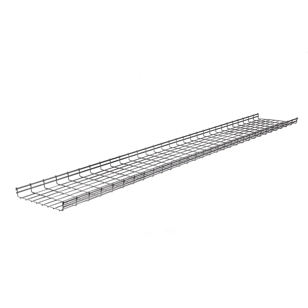 Charola Tipo Malla 54/400 mm, Acabado Electro Zinc, Hasta 344 Cables Cat6, Tramo de 3 Metros – vista 2