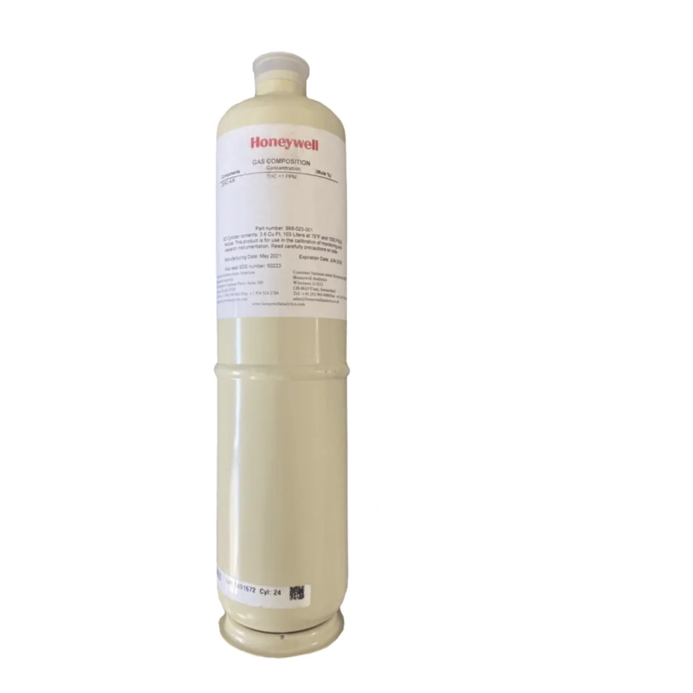 Cilindro de gas patrón de butano en aire para calibración de detectores de gases combustibles de las series XNX, XCD y S3K