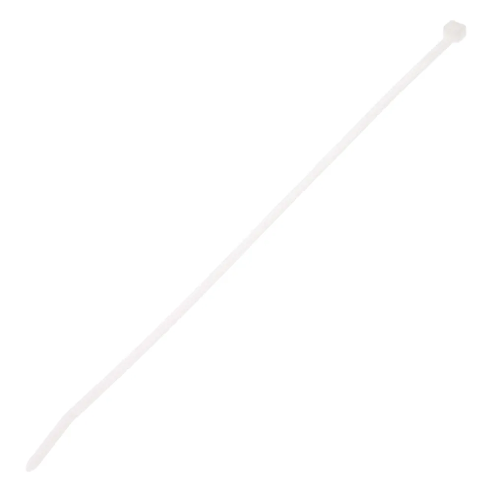 Cincho de Nylon 6.6 Pan-Ty ®, Color Natural, 292 mm largo x 4.8mm ancho, sección transversal estándar, Paquete de 100 piezas