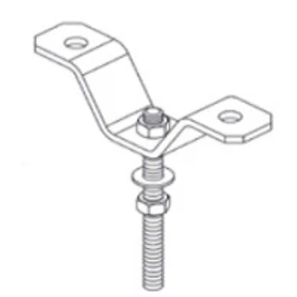 Clip U Fijabarras de 3/8" (9.5 mm). – vista 2