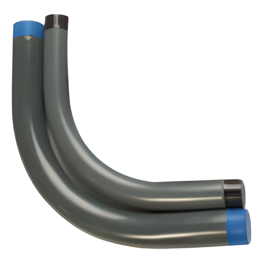 Codo Conduit Rígido de Aluminio de 2" (50.8 mm) con Recubrimiento de PVC.