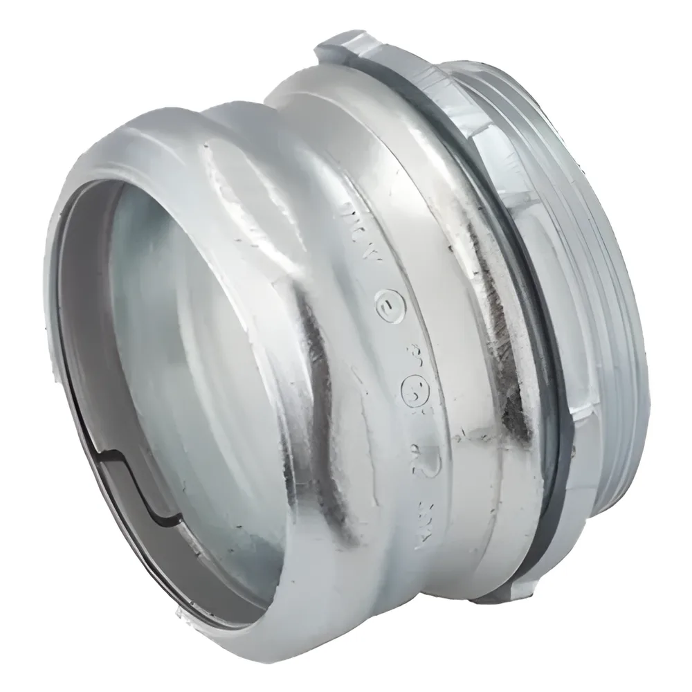 Conector de Compresión de Acero Galvanizado para Pared Delgada de 2".