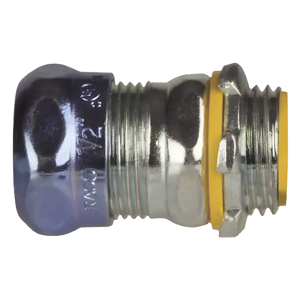 Conector de Compresión Impermeable Aislado de Acero Galvanizado para Pared Delgada de 1 1/2" . – vista 3