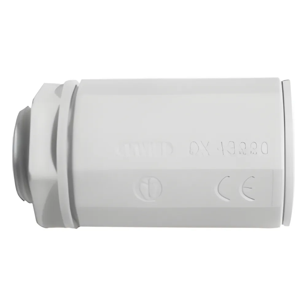 Conector de tubería rígida a caja (Racor), PVC Auto-extinguible, de 25 mm