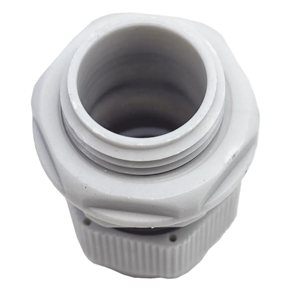 Conector Plástico Blanco Tipo Glándula para Rosca NPT 1/2" – vista 4