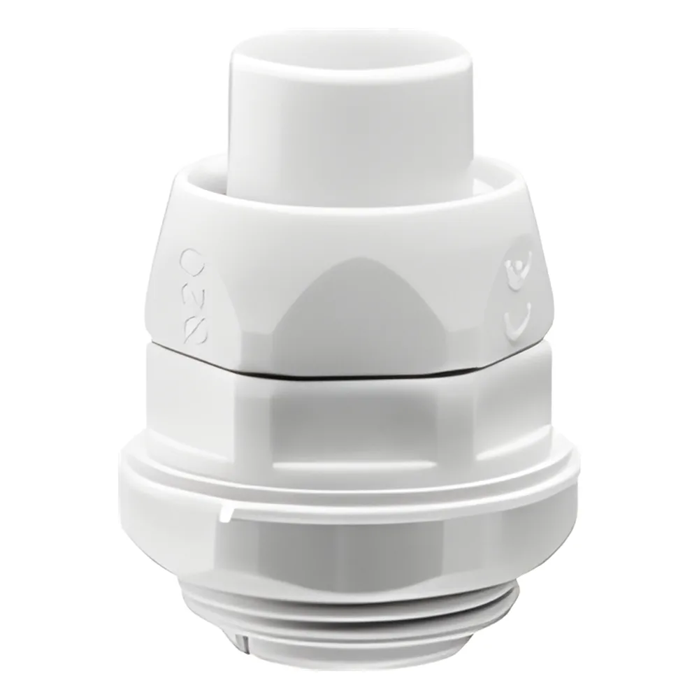 Conector (Racor) de tubería flexible a caja, PVC Auto-Extinguible de 10 mm, IP55