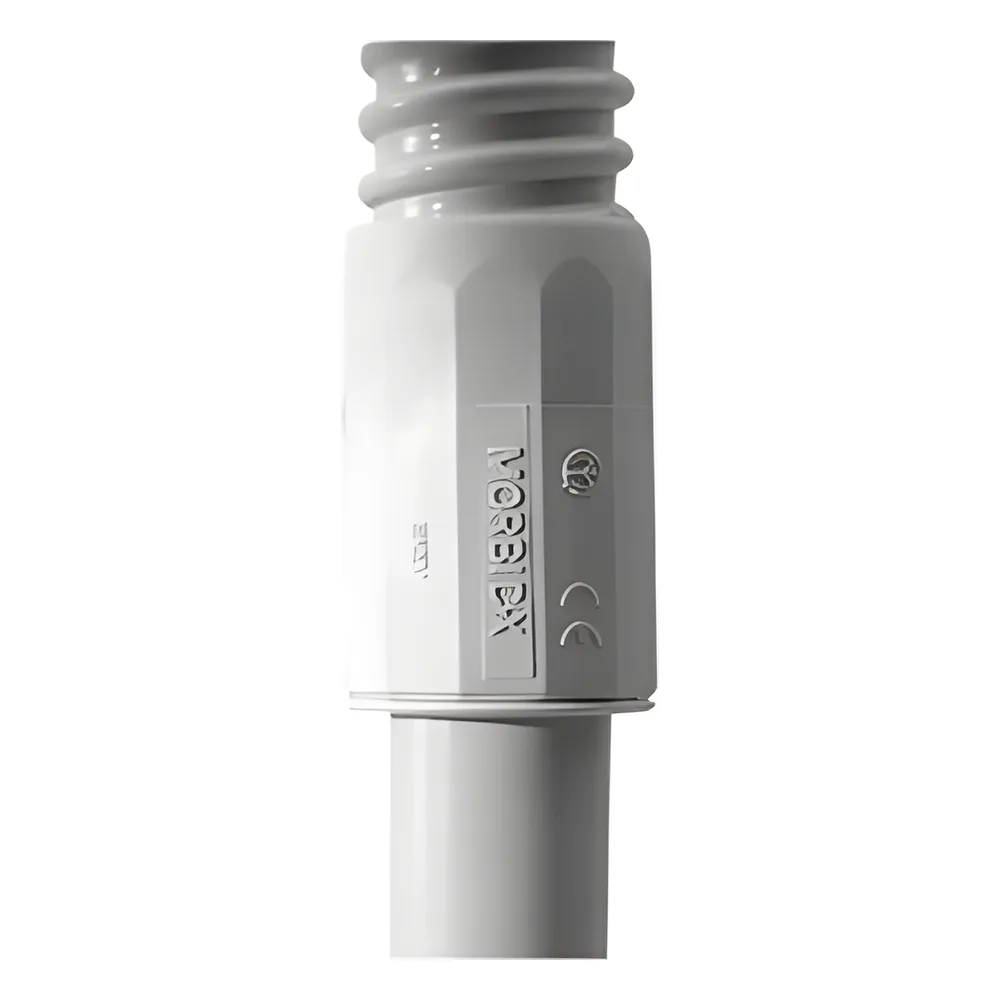 Conector (Racor) de tubería rígida a tubería flexible (Diflex), PVC Auto-Extinguible, 32 mm, IP65