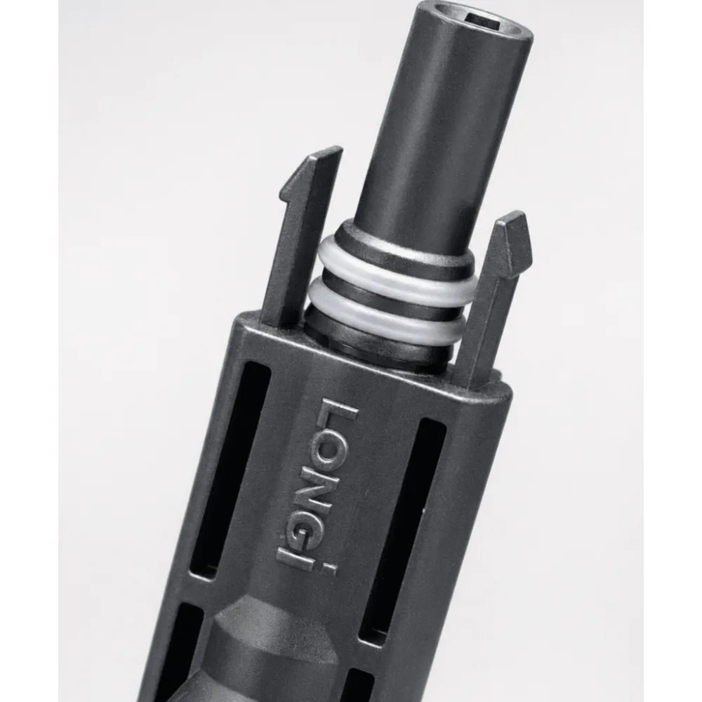 Conector Solar MC4 LONGi Sea-Shield / 1500 Vcc / 40 A (IEC) / 30 A (UL) / IP68 Sumergible 1.2 m (3.9 ft) / Doble Anillo de Sellado / Cable 4-6 mm²