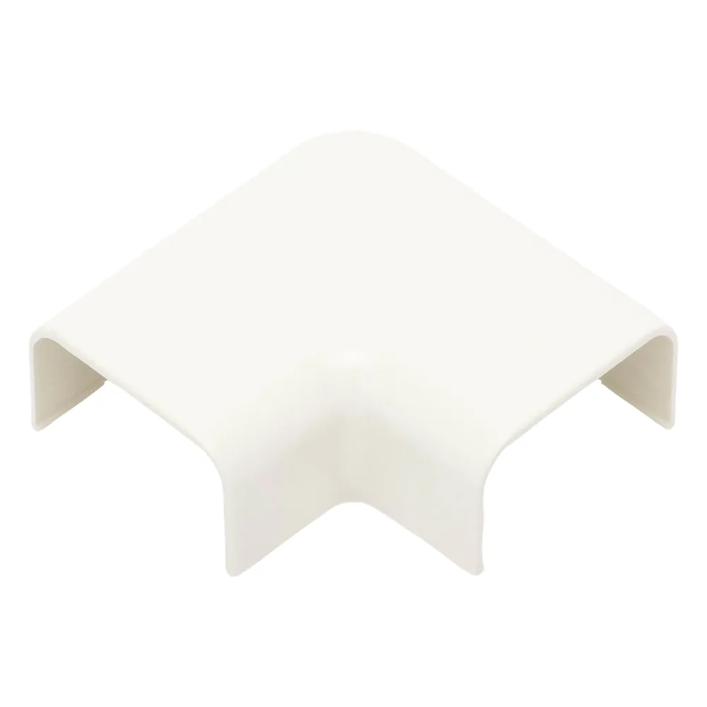 Conexión en ángulo recto "L", para uso con canaleta LD10, material ABS, Color Blanco Mate – vista 3