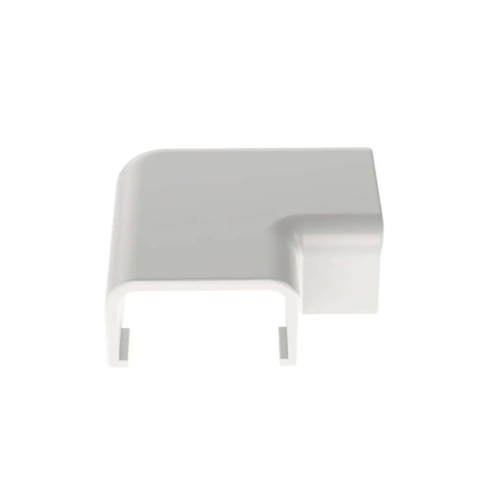 Conexión en ángulo recto "L", para uso con canaleta LD3, material ABS, Color Blanco – vista 3