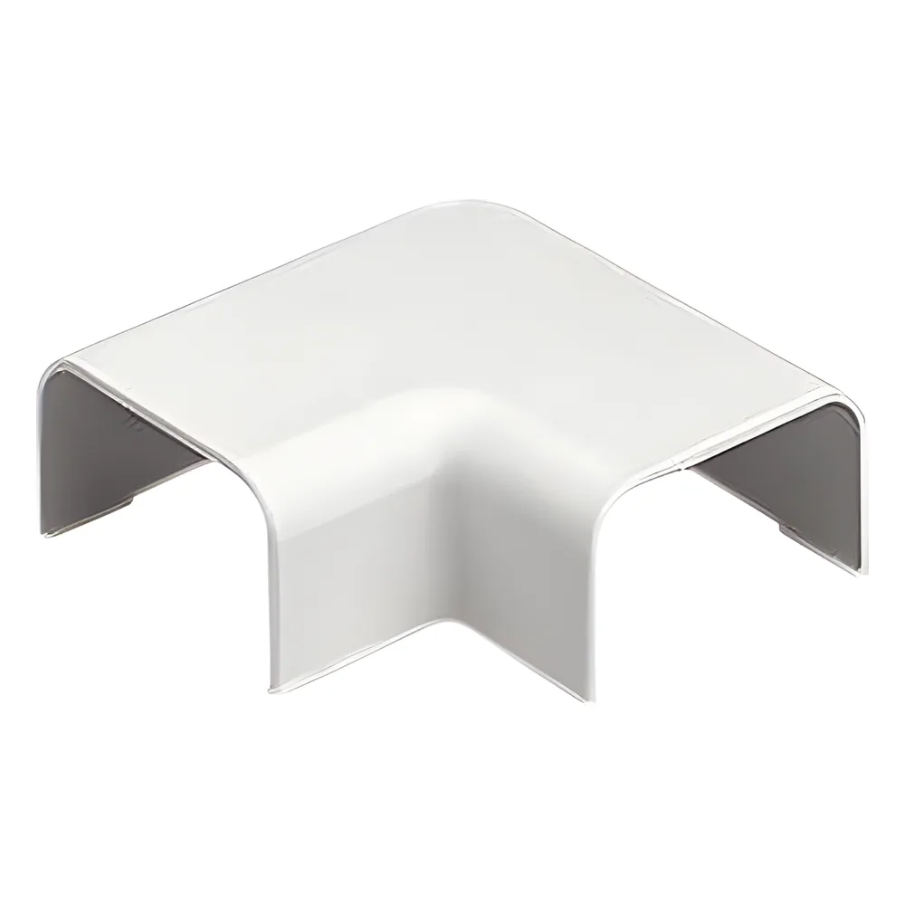 Conexión en ángulo recto "L", para uso con canaleta LD5, material ABS, Color Blanco Mate