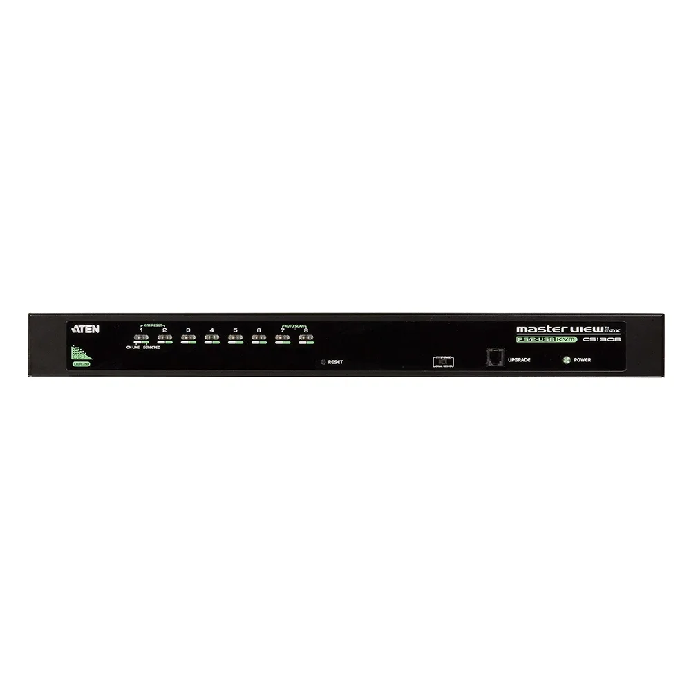 Conmutador KVM VGA PS/2-USB de 8 puertos /Cascada/W/(EE.UU./UE/SALIDA) ADP. ATEN – vista 2